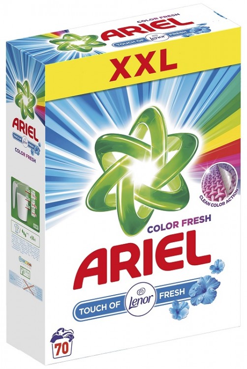 Ariel 70dávek/5.25kg Color/Lenor Ariel 70dávek/5.25kg Color/Lenor - Drogerie Prací prostředky Prací prášky nad 60 dávek